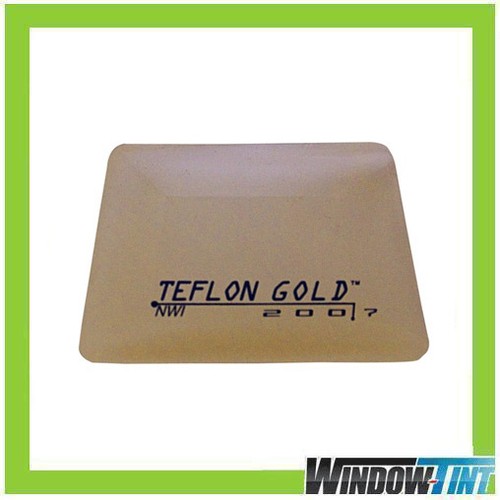Gold teflon hard card - teflon, squeegee